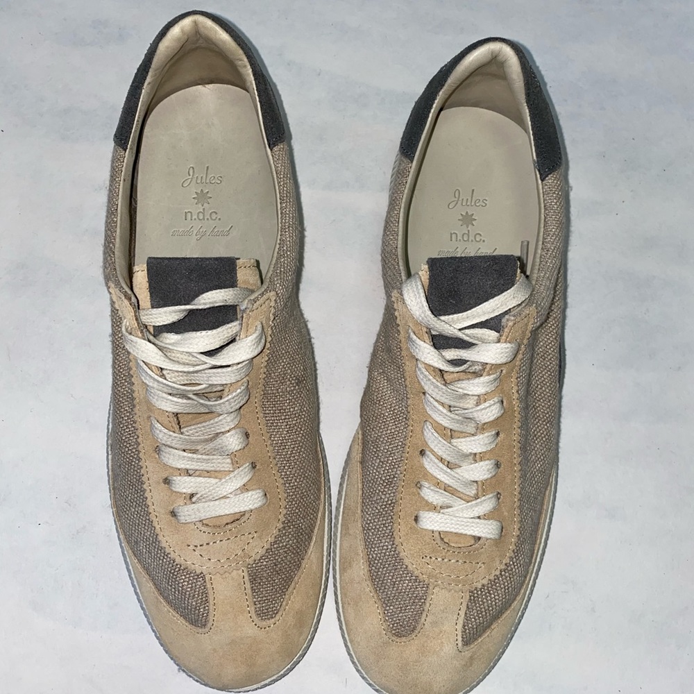 Italian Linen/Leather Sneaker-NDC Brand